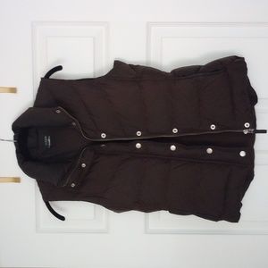 JCrew puffer vest, brown